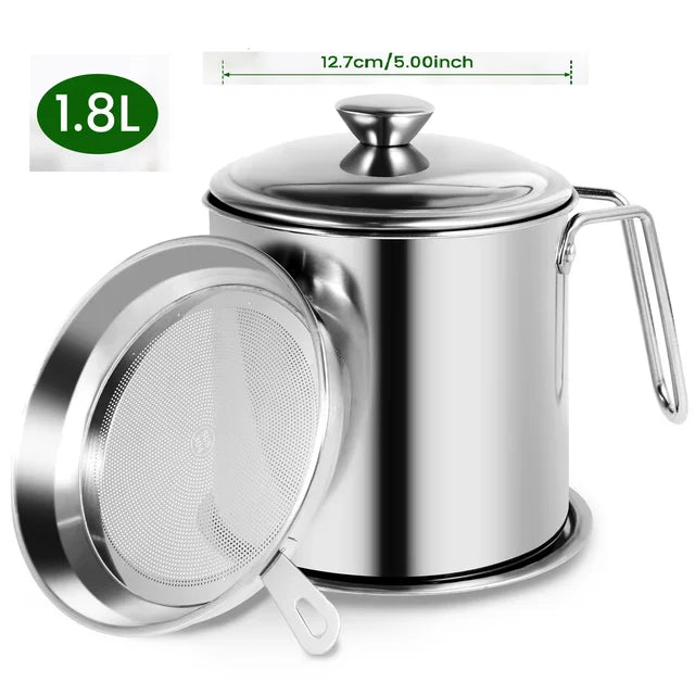 Stainless Steel Multifunctional Oil Strainer Pot