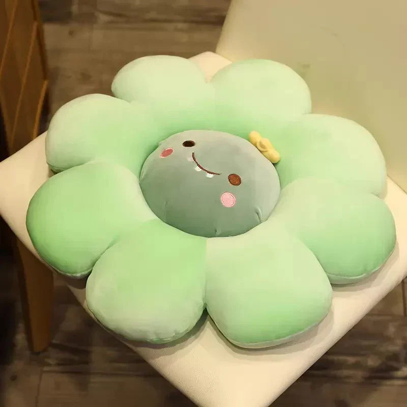 Cute Sun Flower Cushion For Kids