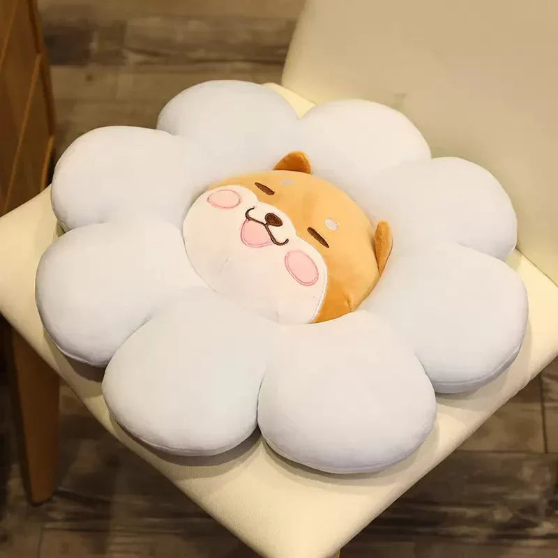 Cute Sun Flower Cushion For Kids